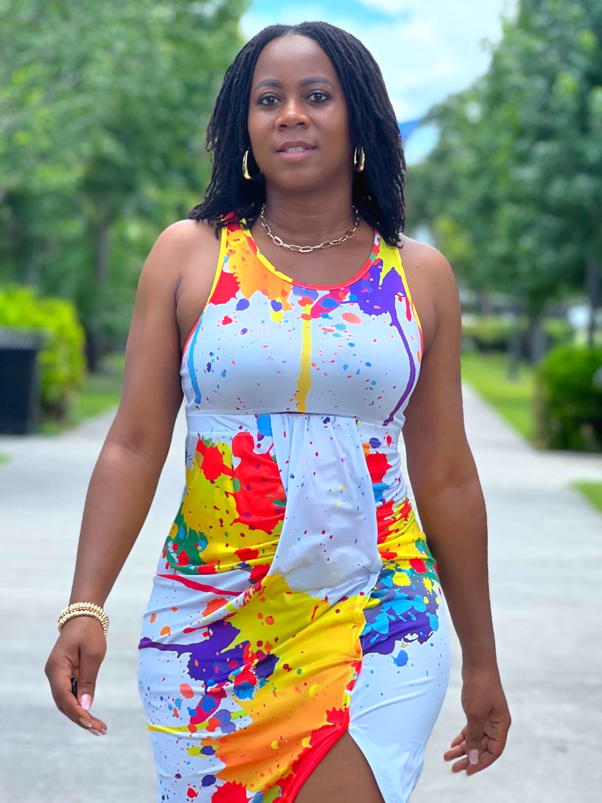 Paint Me Bold 2-Piece Tank & Midi Skirt Set – MizNaturalist Exclusive