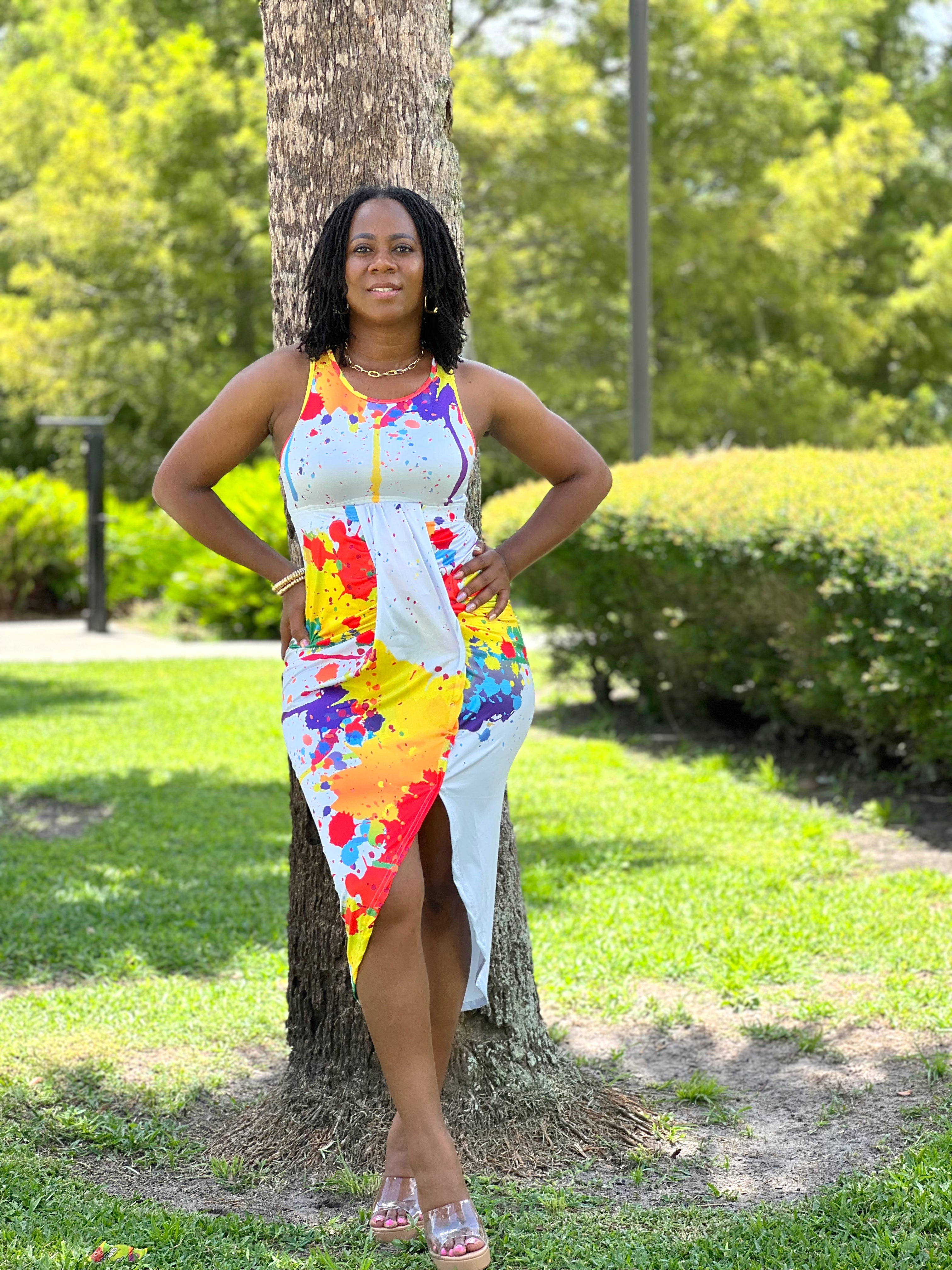 Paint Me Bold 2-Piece Tank & Midi Skirt Set – MizNaturalist Exclusive