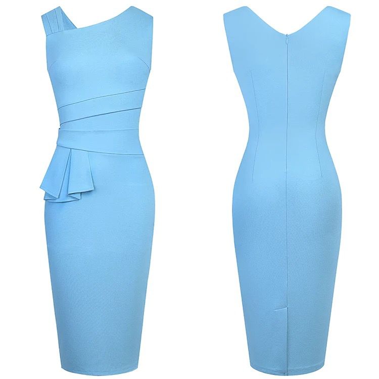 Stylish Pencil Dress in Charming Colors for All Occasions Sleeveless and Magnificent Look