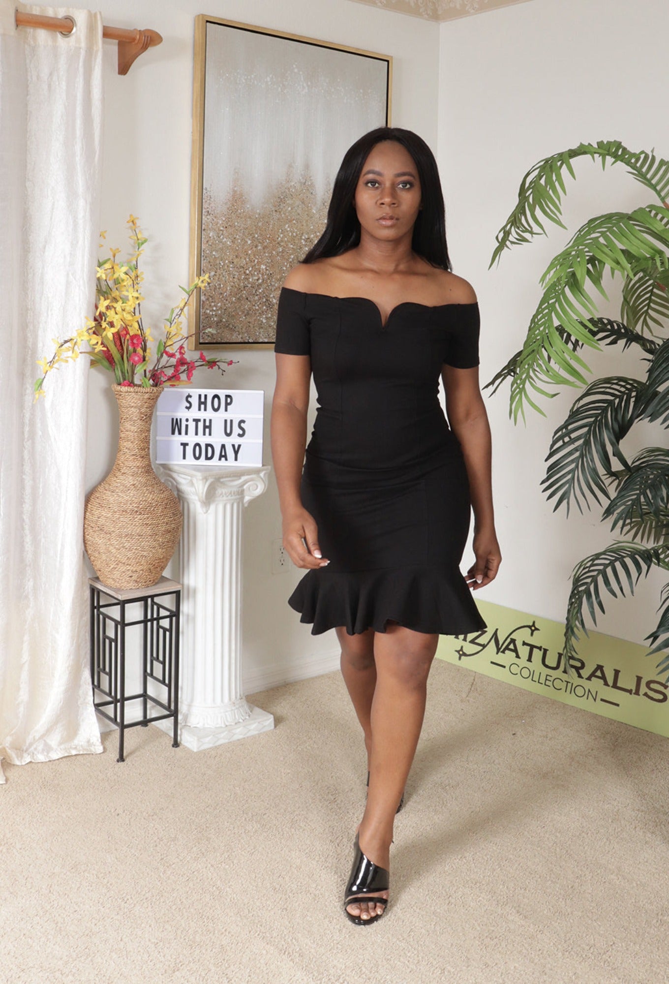 Classy Summer Bodycon Dress for Women Pleasant Design With Off-Shoulder Neckline and Fitted Waist