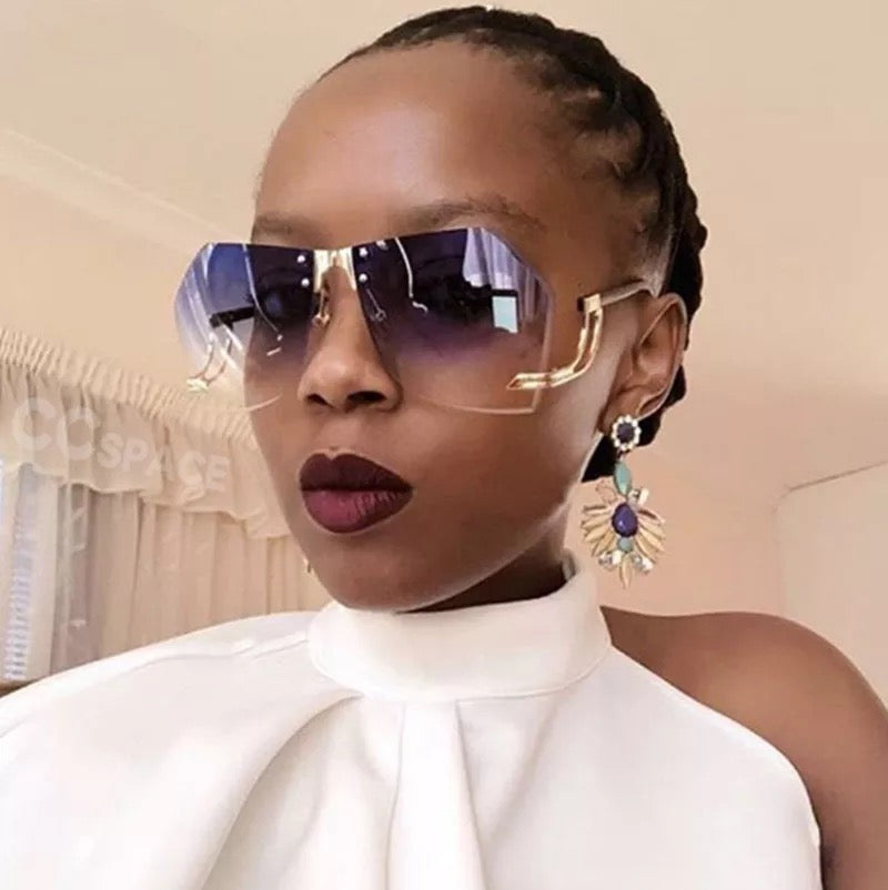 MizNaturalist Fashion Sunglass Classy Frame Gradient Sun Glasses Fashion Female Clear Shades