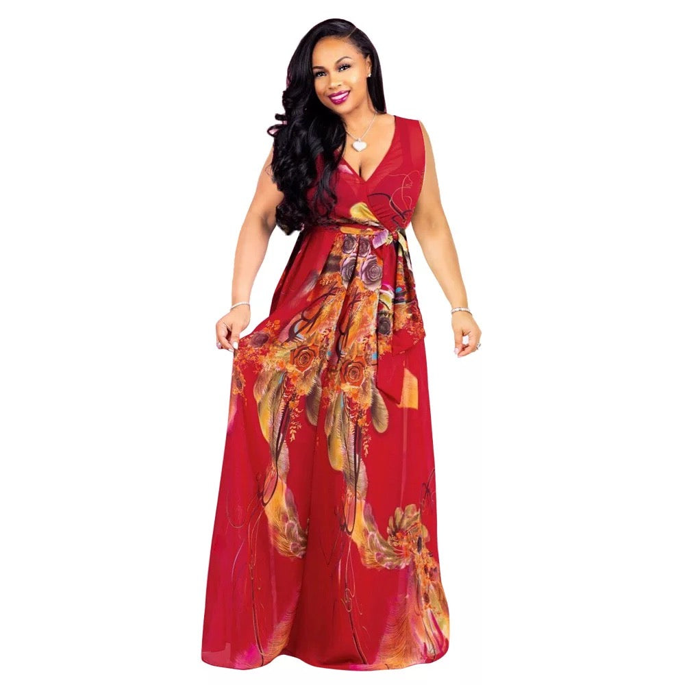 Floral Chiffon Delicate Happy-go-lucky dress