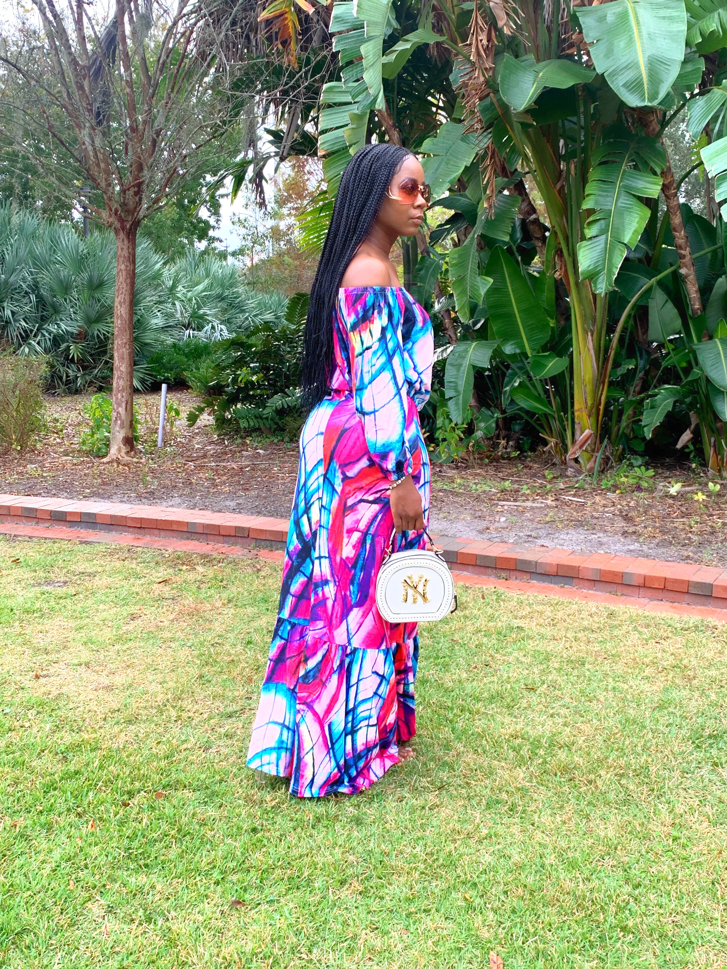 VlBRANT GODDESS FASHION DRESS