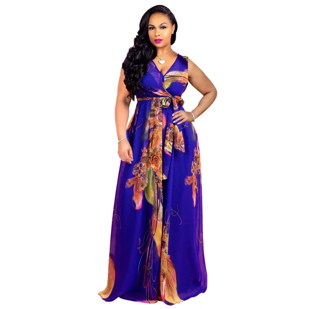 Floral Chiffon Delicate Happy-go-lucky dress