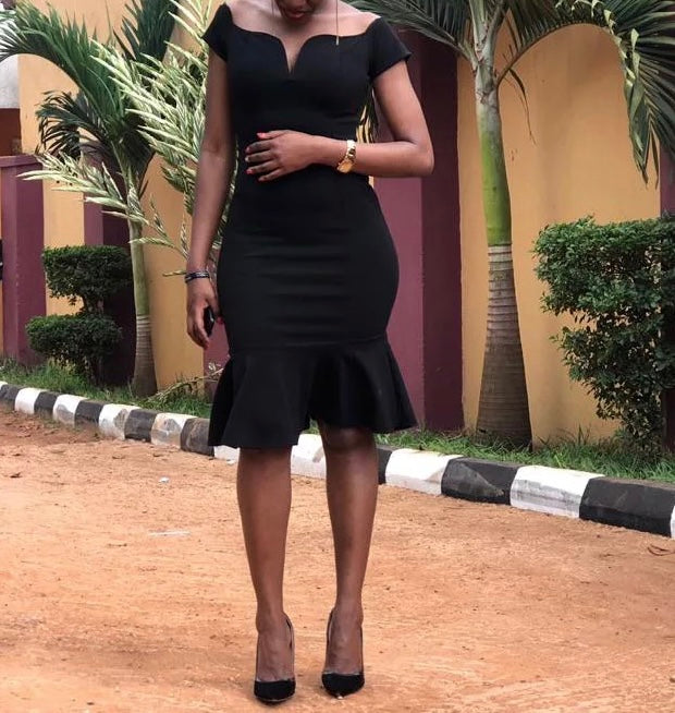Classy Summer Bodycon Dress for Women Pleasant Design With Off-Shoulder Neckline and Fitted Waist