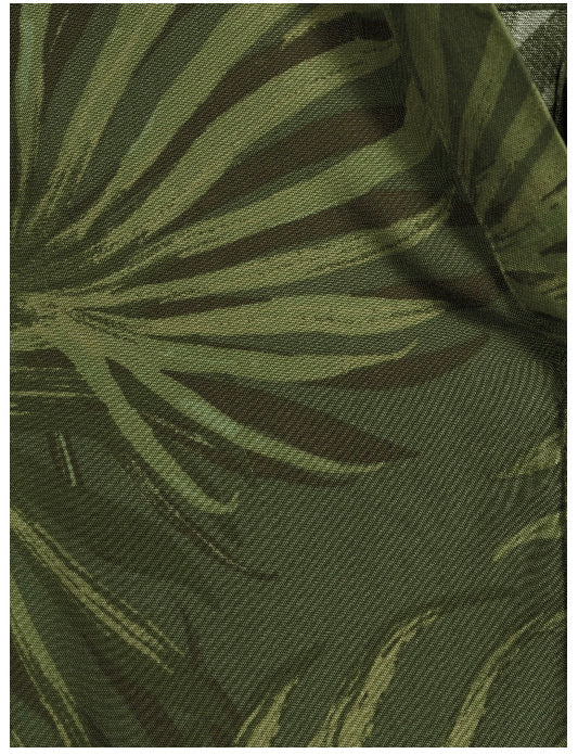 Elegant Green Army Dress with relaxed fit