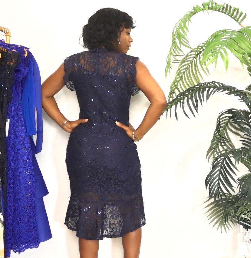 Guest Crew Neck Elegant Formal Dress for Party