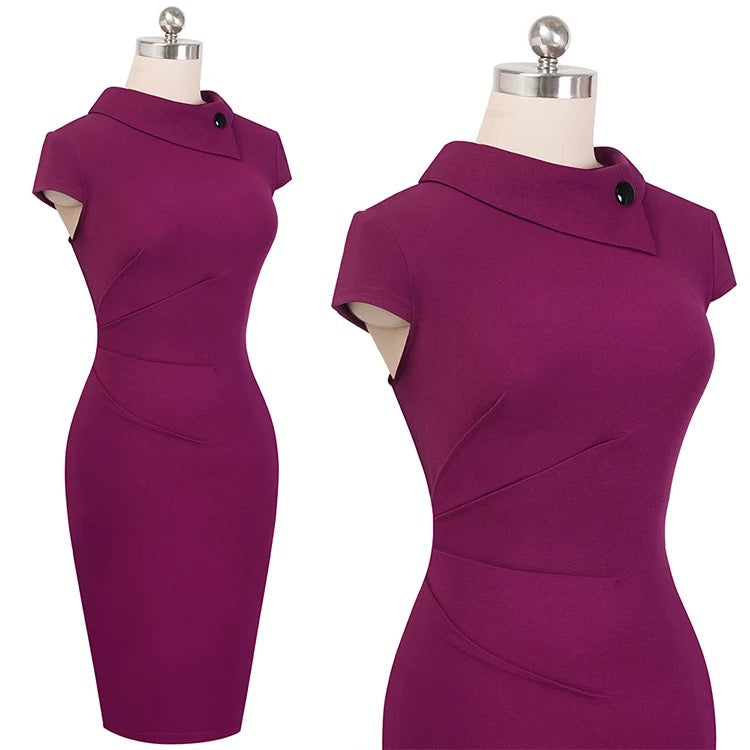 Sophisticated Slim Pencil Dress